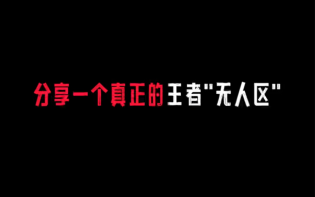 分享一个真正的王者荣耀＂无人区＂,这个地区也是首次发出,建议收藏以后都能找到哦哔哩哔哩bilibili王者荣耀