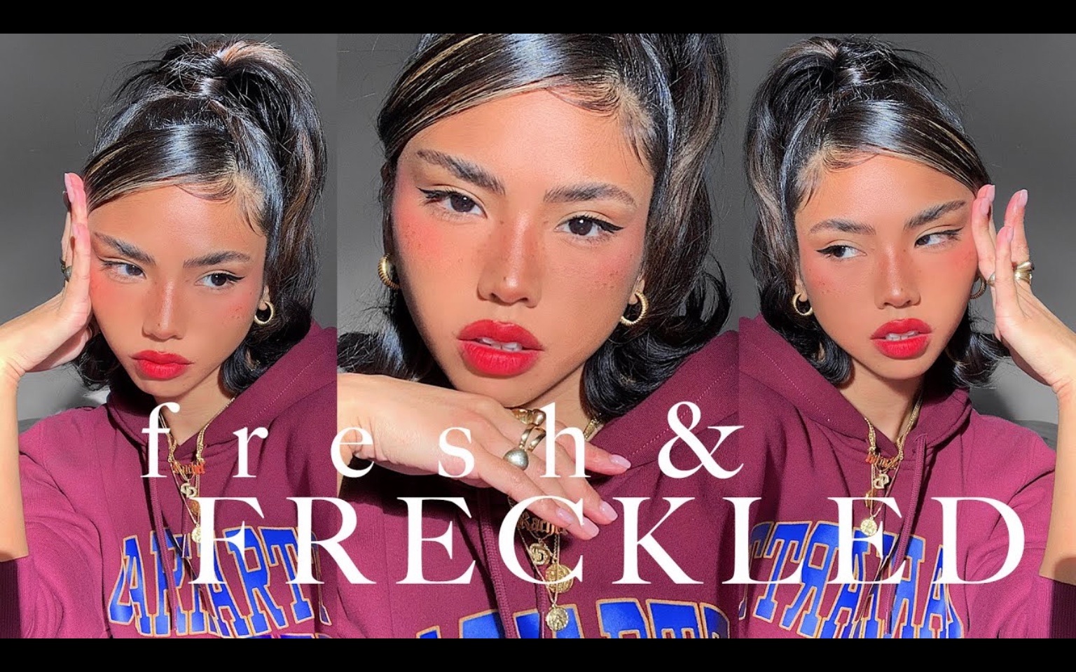 【Rachel Tee Tyler】小雀斑日常妆|FRESH & FRECKLED my goto makeup!哔哩哔哩bilibili