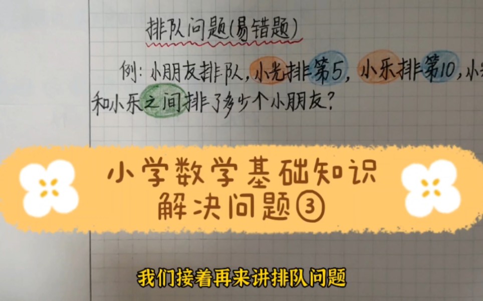 [图]巧解应用题③排队问题（易错题），小学数学基础知识解决问题