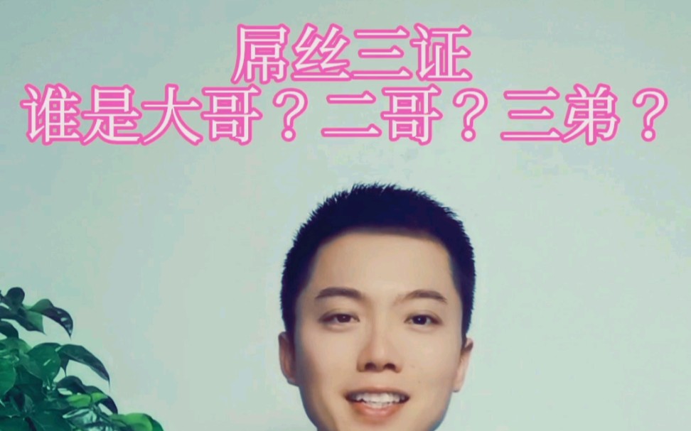 屌丝三证谁是大哥二哥三弟