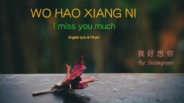 我好想你 苏打绿 (i miss you much) - pinyin & english - learn