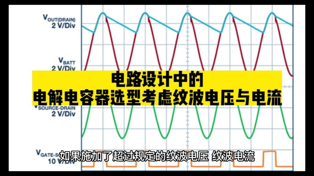 电路设计中的电解电容选型考虑纹波电压与电流#unicon固态电容哔哩哔哩bilibili