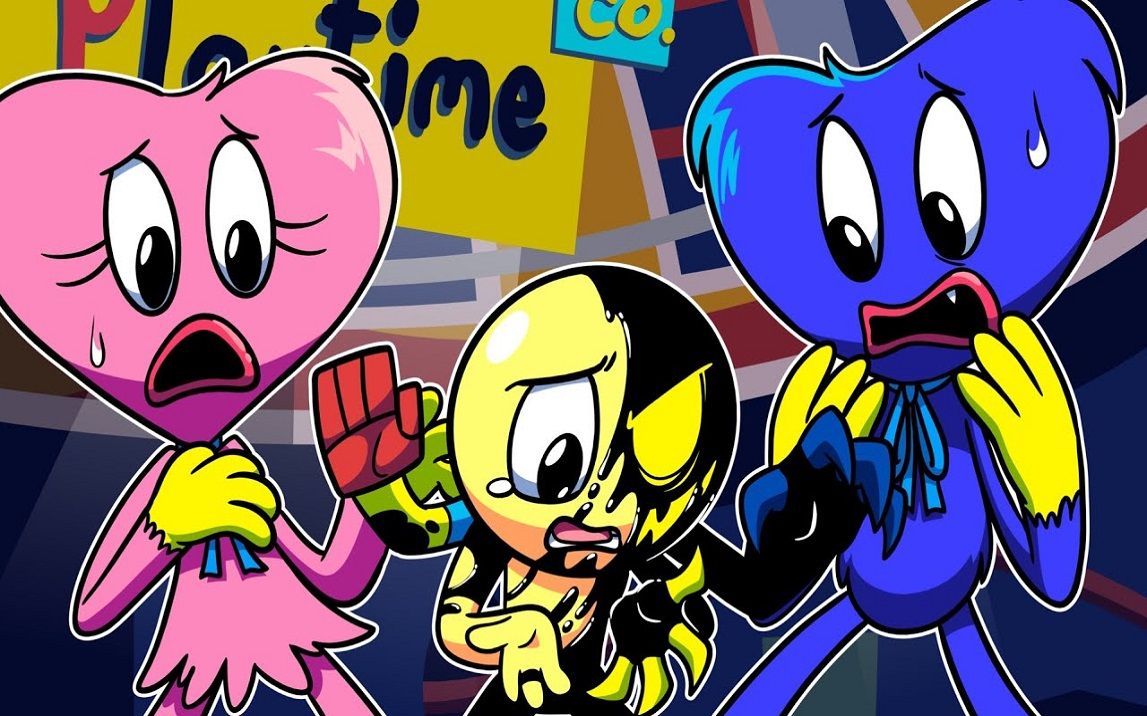 【poppy playtime动画】huggy wuggy和kissy missy与player在一起很