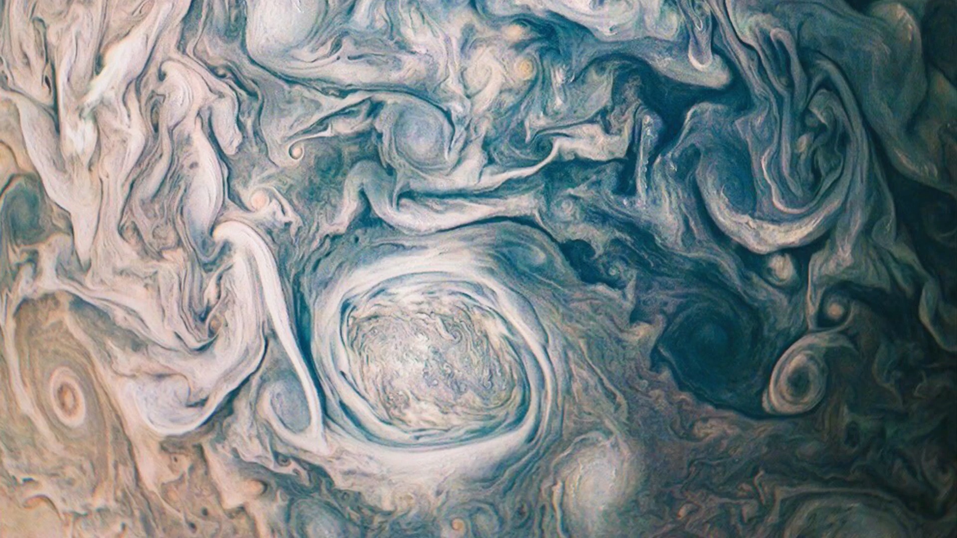 nasa发布木星高清影像像梵高的星空一样