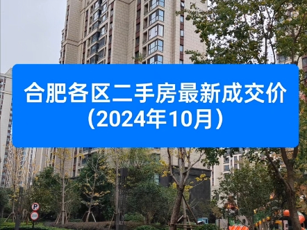 合肥各区2024年10月二手房价格排行 .文末有最新最全合肥新房与二手房市场分析报告.2024年9月合肥市区住宅成交均价为1.48万元.哔哩哔哩bilibili