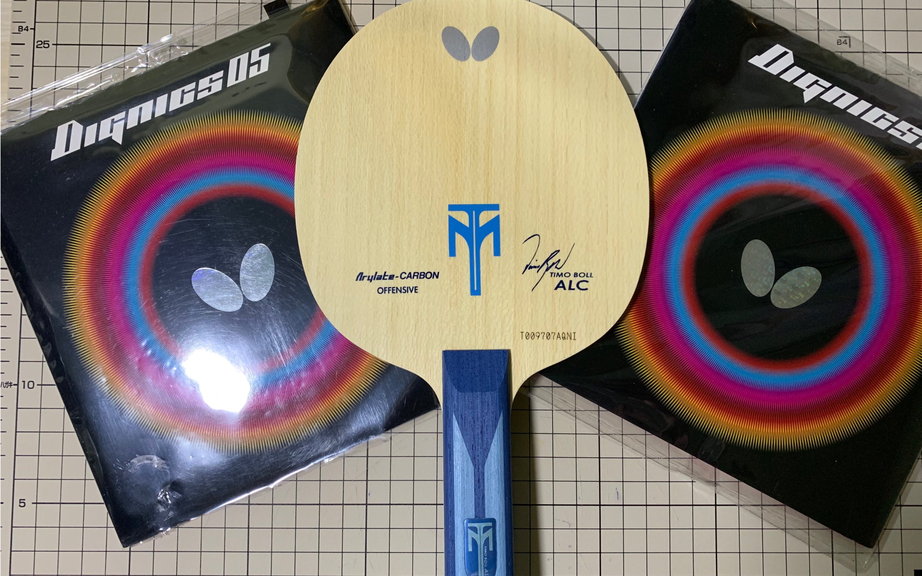 波尔信仰蝴蝶波尔alc底板粘拍正反手蝴蝶d05