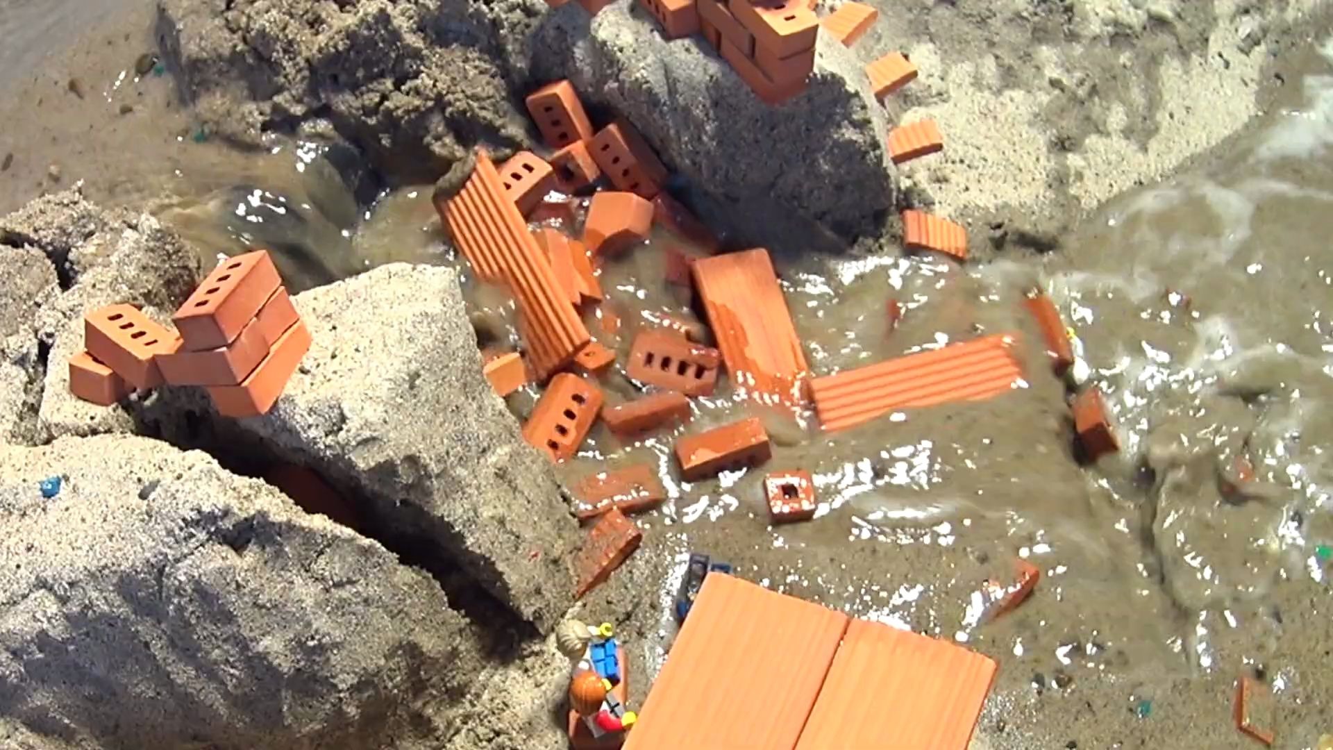 乐高水坝决堤 - 小砖城 - kmcandbt