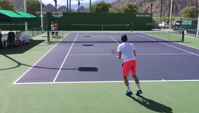 蒂姆 科尔什雷伯 疯狂反手切削练习视频 Thiem & Kohlschreiber Crazy Backhand Slice Training哔哩哔哩bilibili