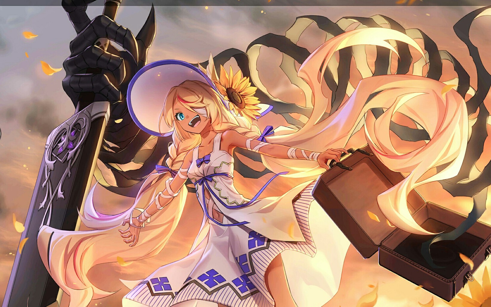 [300大作战]哈莉新皮肤向日魁展示,让我们签约向日葵的约定吧!