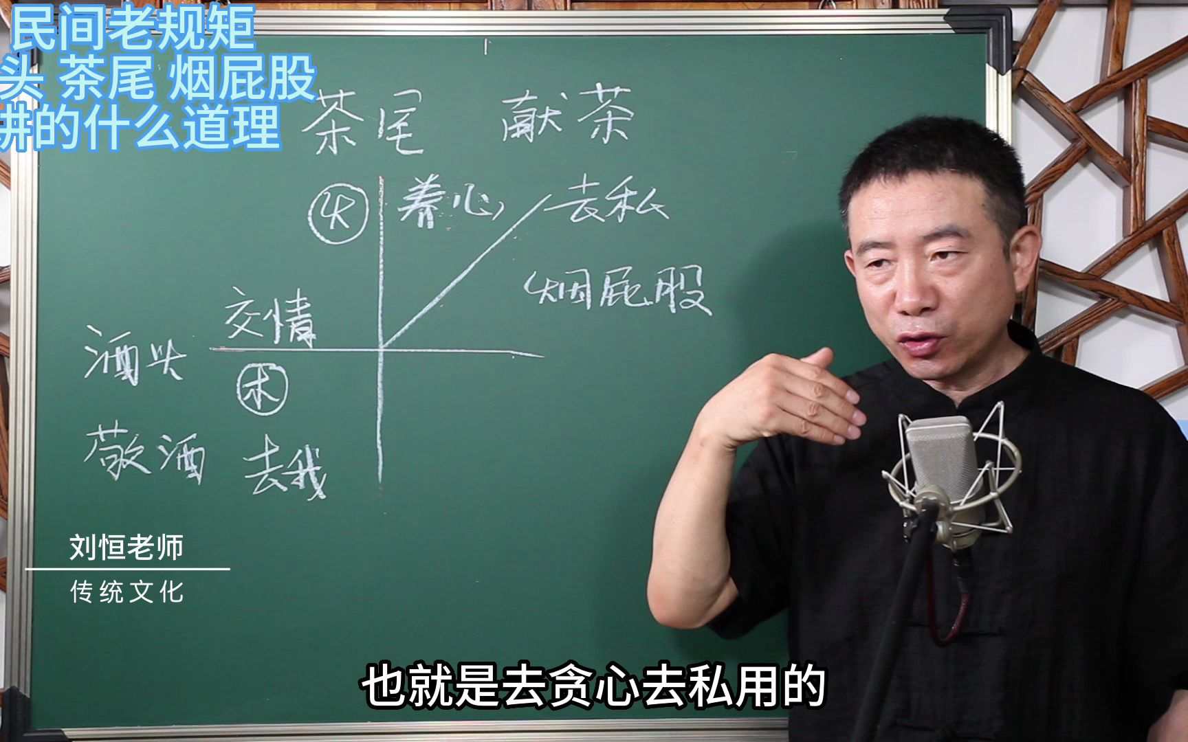 刘恒易经:民间老规矩 酒头 茶尾 烟屁股 讲的什么道理哔哩哔哩bilibili