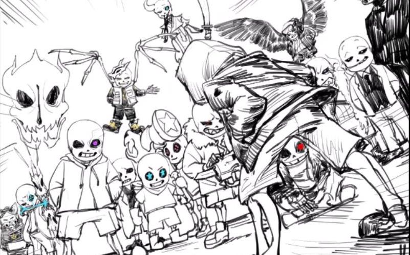 [图]The Death Of Undertale Sans the Birth of UnderHell Sans