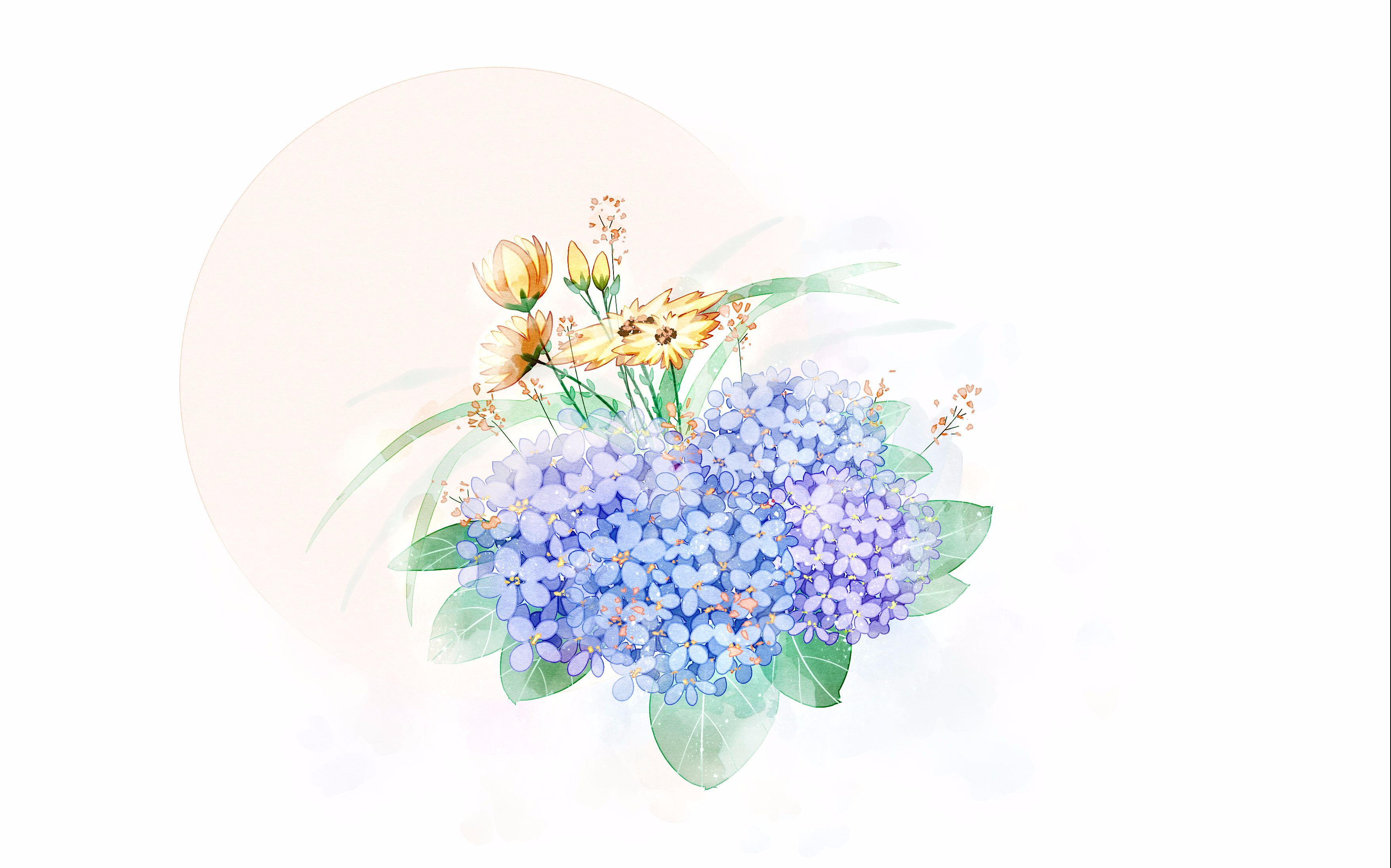 sai】绣球花绘制过程_哔哩哔哩 (゜-゜)つロ 干杯~-bilibili