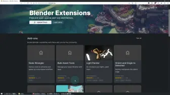 Download Video: Blender4.2正式启用了扩展仓库，代替插件系统