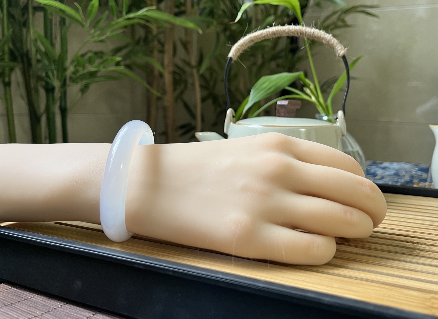 百搭小神器 一张多的快乐又来喽～纯天然玛瑙手镯 巴西原矿荔枝冻