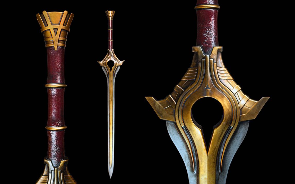 【maya武器建模】从box开始制作大剑模型.maya建模基础教程