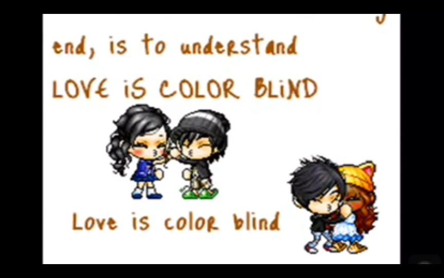 [图]带你回我的初中时代 love is color blind 也蛮适合今天的