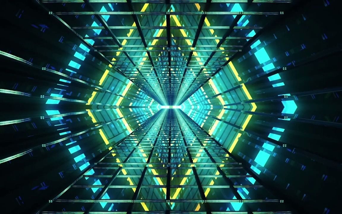 h375 4k画质炫酷动感节奏七彩颜色霓虹灯光柱光线隧道穿梭爵士舞街舞