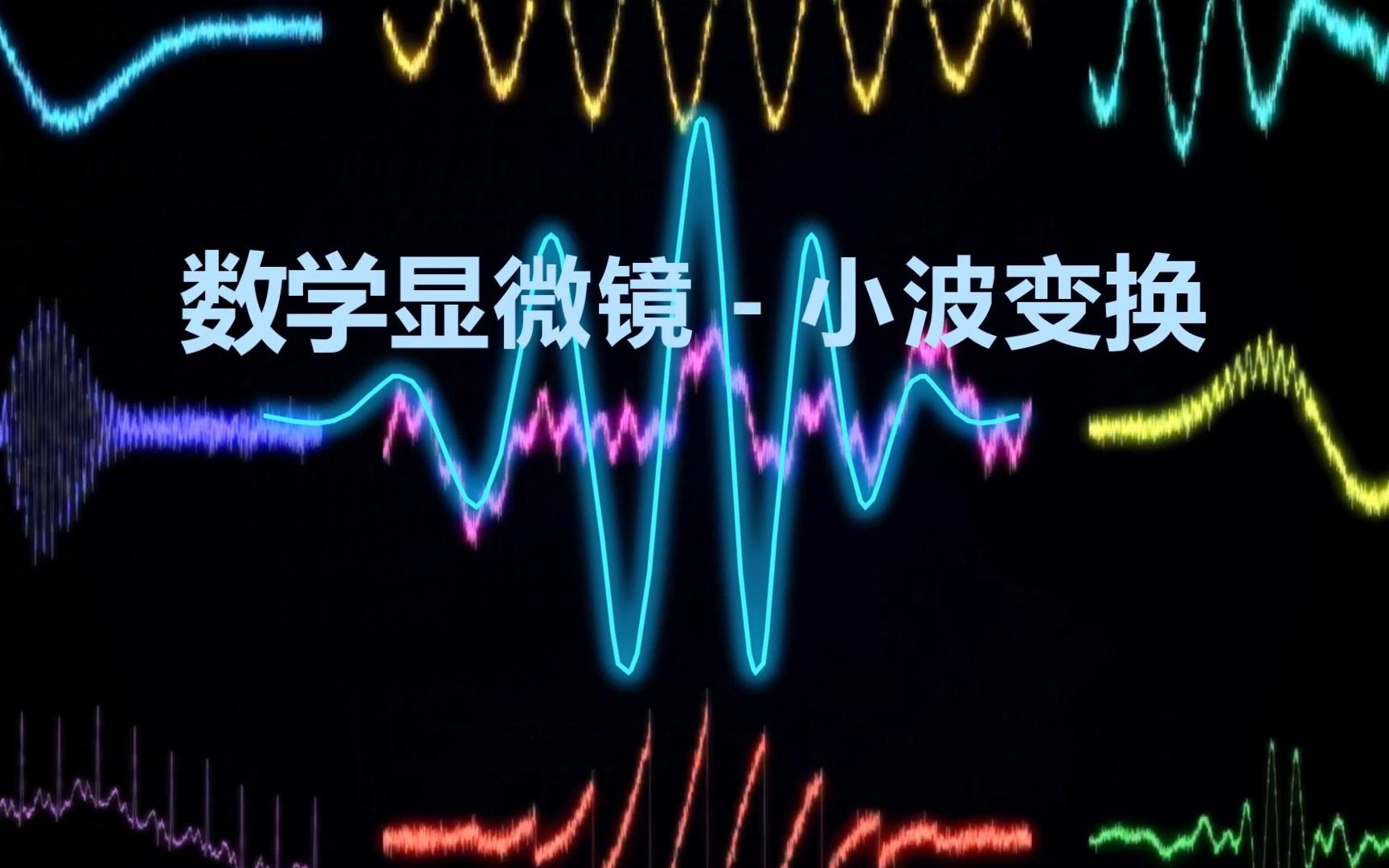 [中文甜美配音]小波变换(wavelets)  神奇的数学显微镜哔哩哔哩bilibili