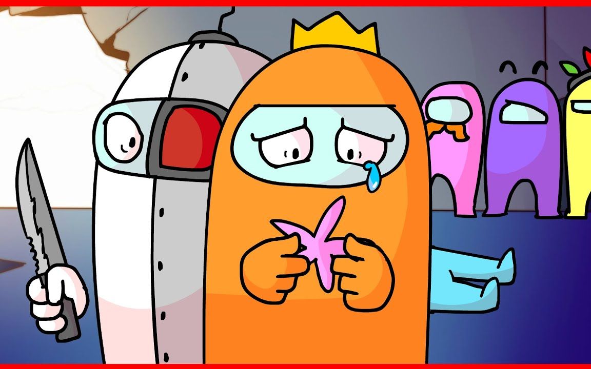 among us 动画橙色船员的日常 在我们之中 太空杀动画_哔哩哔哩