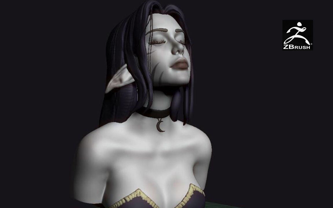zbrush新手教程女性角色雕刻教学