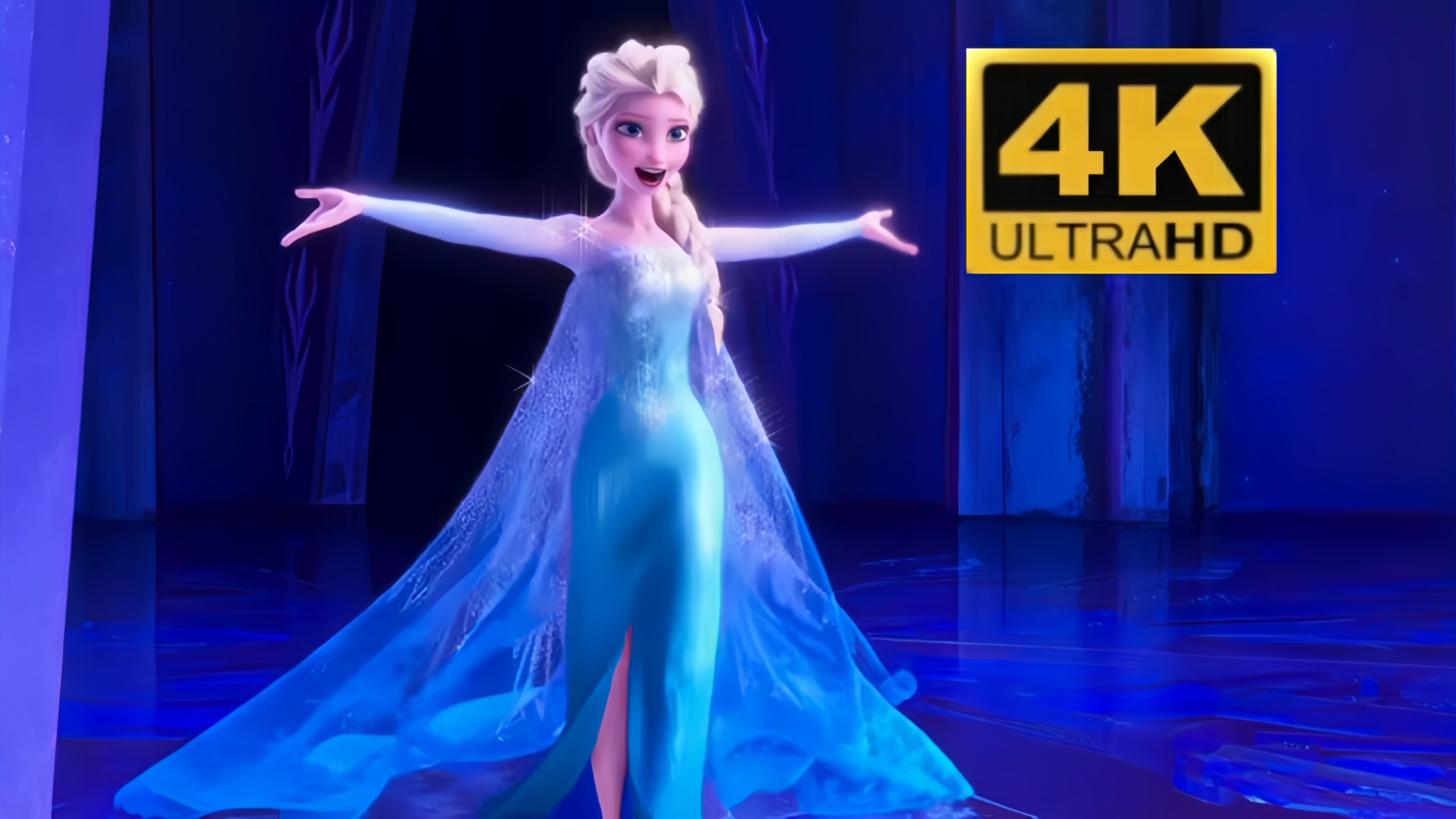 【4K】《冰雪奇缘》主题曲《Let it go》