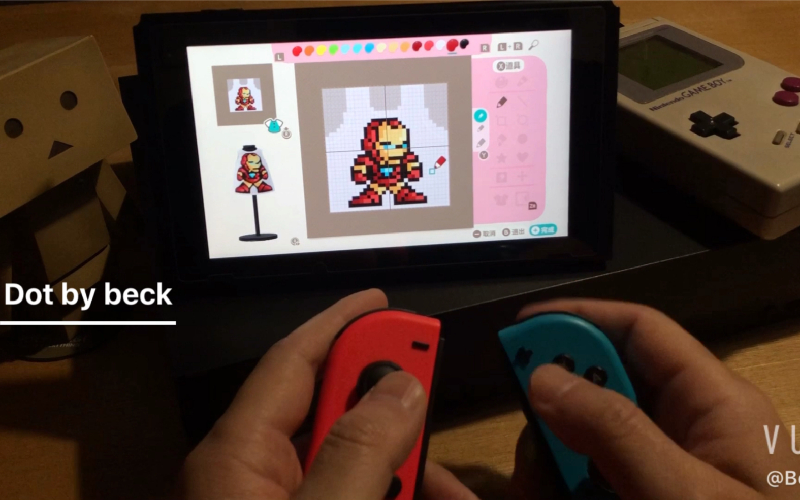 动物森友会像素画钢铁侠