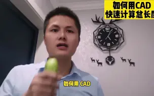 Download Video: 如何用CAD快速计算管道线总长度？这个方法很高效，CAD绘图员必备