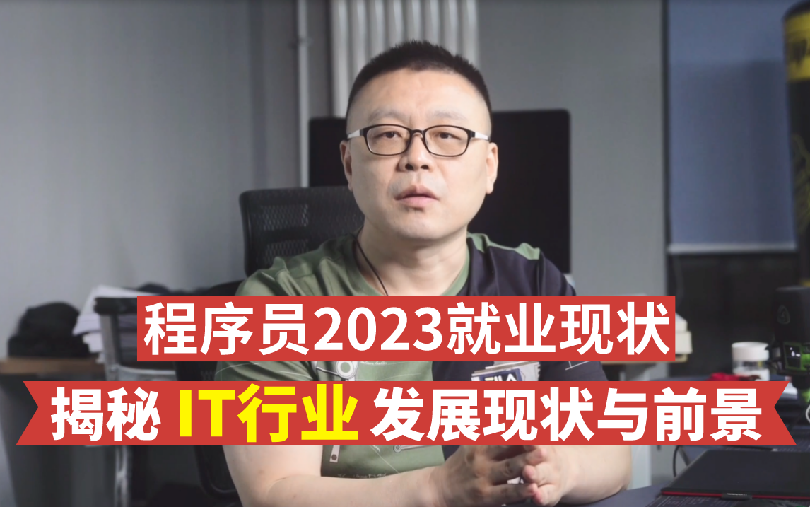 揭秘2023年IT行业的就业现状与发展前景!马士兵告诉你程序员如何给自己未来10年职业发展装上“保险”!哔哩哔哩bilibili