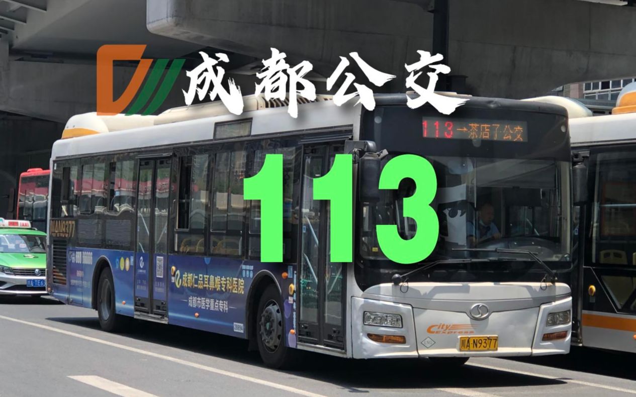 成都113路公交车图片