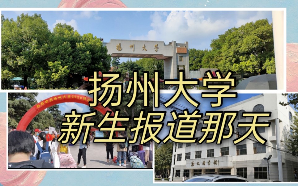 扬州大学新生!报道/宿舍/逛校园!哔哩哔哩bilibili