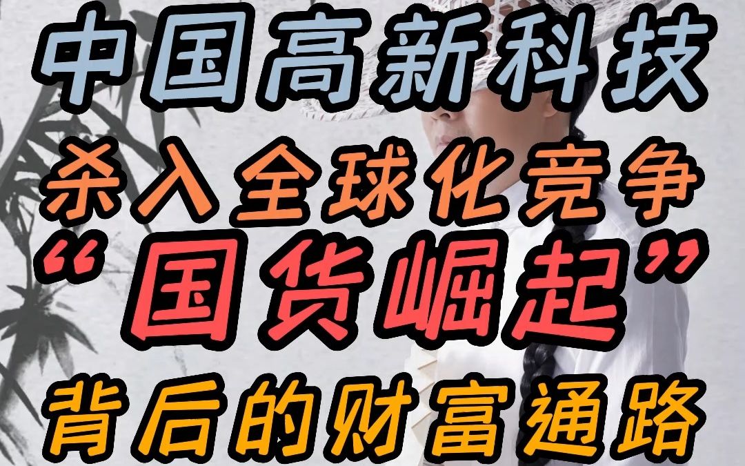 中国高新科技杀入全球化竞争 国货崛起背后的财富通路哔哩哔哩bilibili