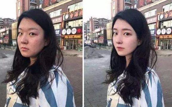 抖音漂亮小姐姐突然关掉美颜滤镜瘦脸现实真的好残忍合集