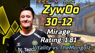 下载视频: ZywOo (30-12) 对阵蒙古 (mirage) | EPL S19 | 2024.04.29 | CS2 pov/demo