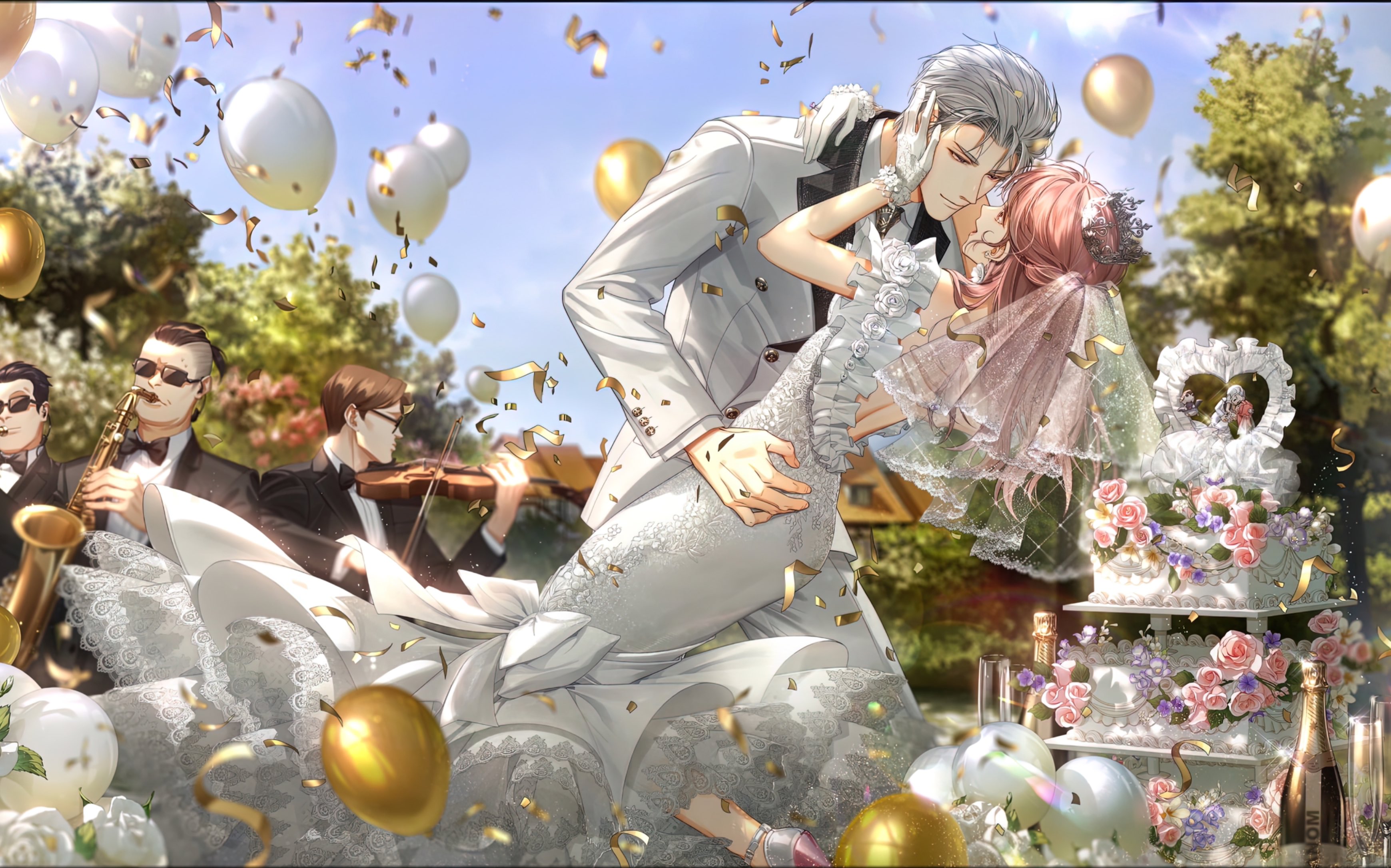 【光与夜之恋】繁花与序章 查理苏 钻石之心一周年婚卡 剧情存档
