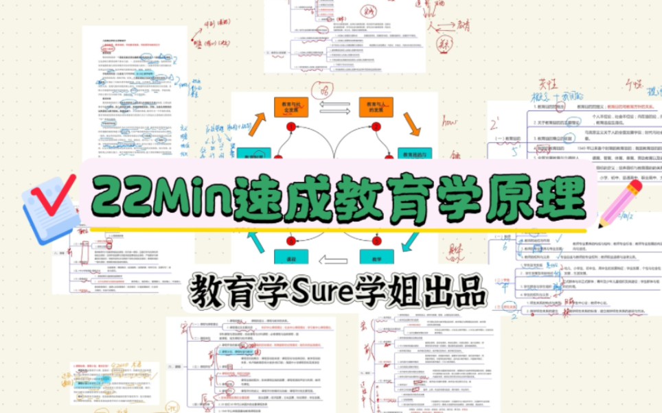 [图]【教原逻辑一点通】22Min拿下教育学原理