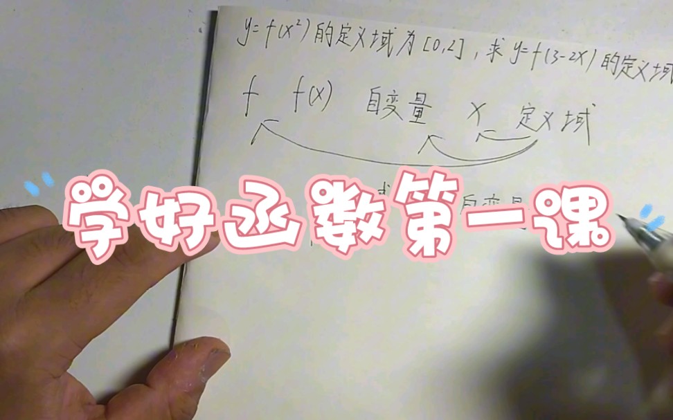 一个视频彻底理解什么是f(x),什么是自变量,搞定抽象函数定义域问题!哔哩哔哩bilibili