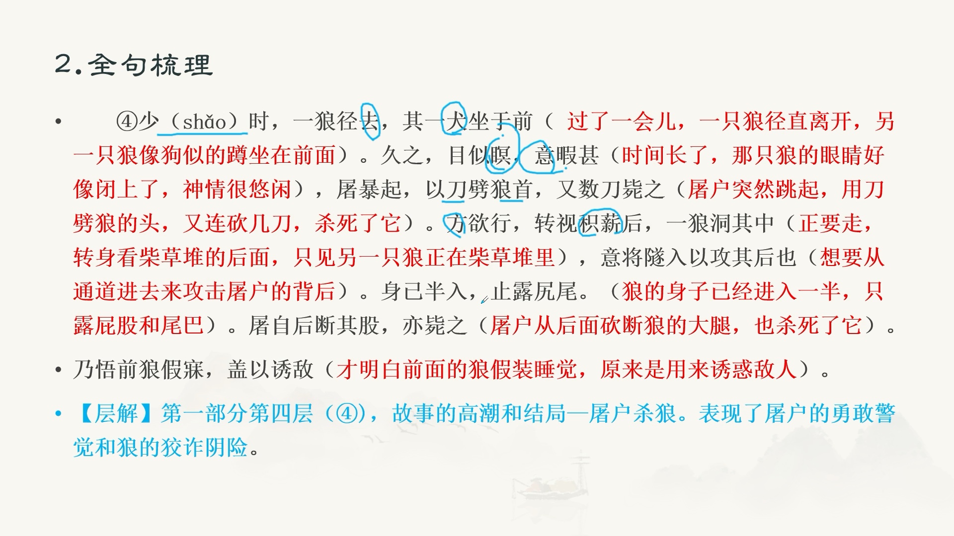 第四节语文课:《狼》