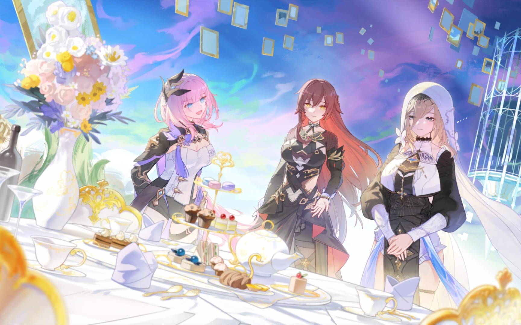 崩坏三,闺蜜组"伊甸,爱莉,阿波尼亚"合唱——这世界那么多人