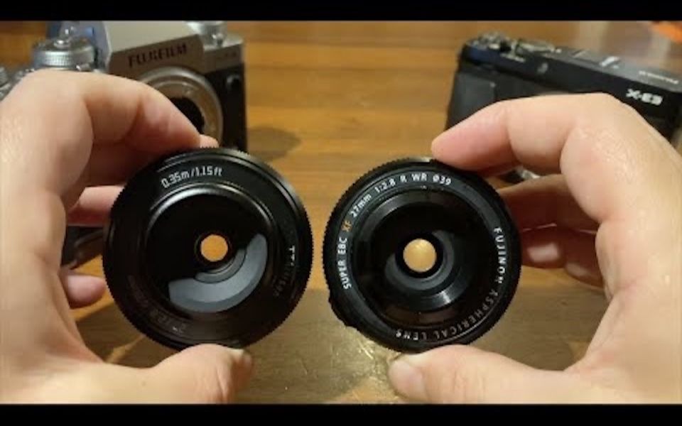 铭匠27mm F2.8 富士X卡口饼干头上手评测 这价格全是优点哔哩哔哩bilibili