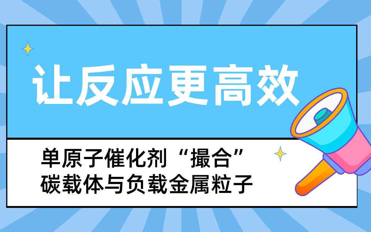 单原子催化剂“撮合”碳载体与负载金属粒子,让反应更高效哔哩哔哩bilibili