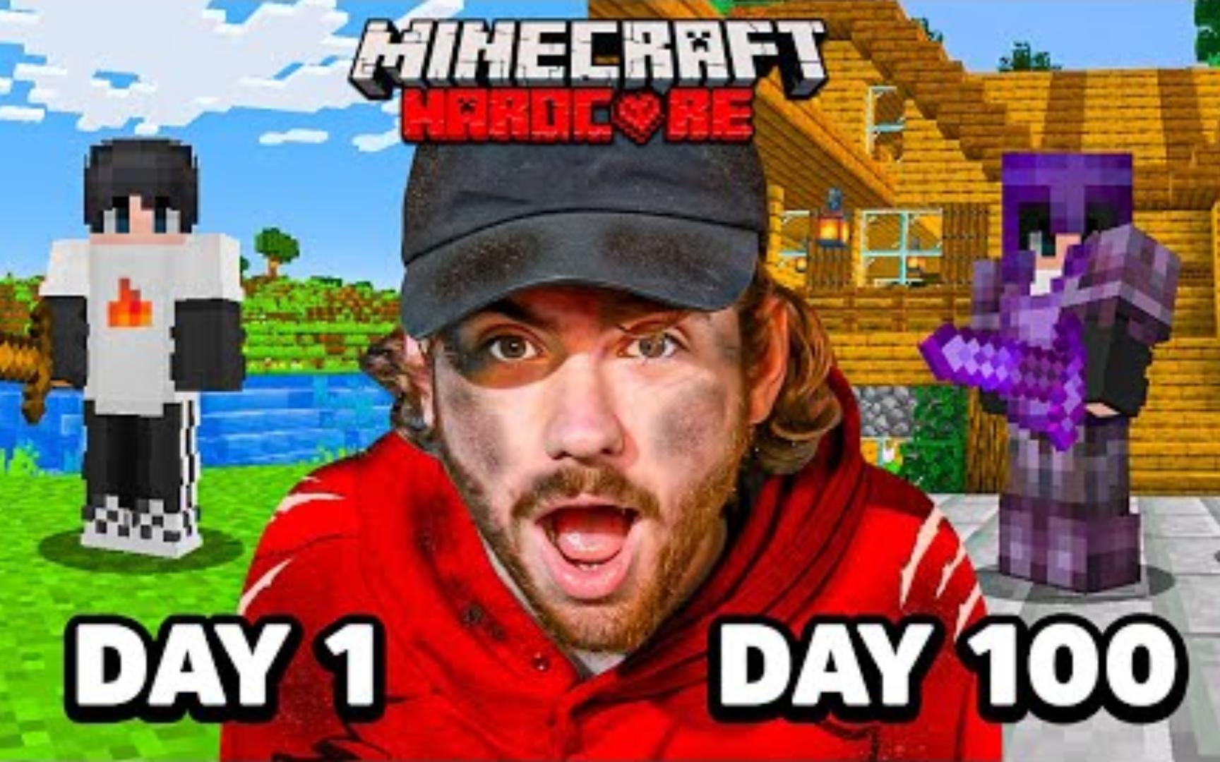 【mcyt/nrg/sapnap】i survived 100 days of hardcore minecraft