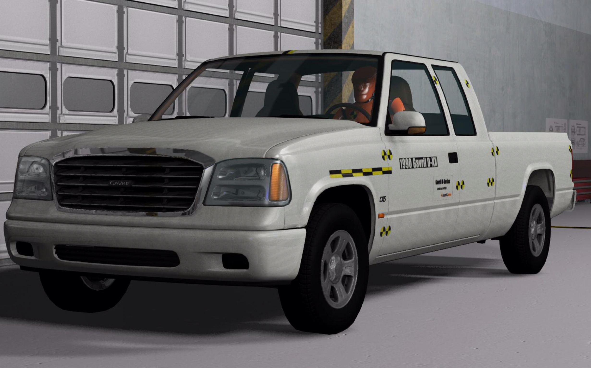 gihs 2006款gavril d15 extended cad 25%碰撞测试