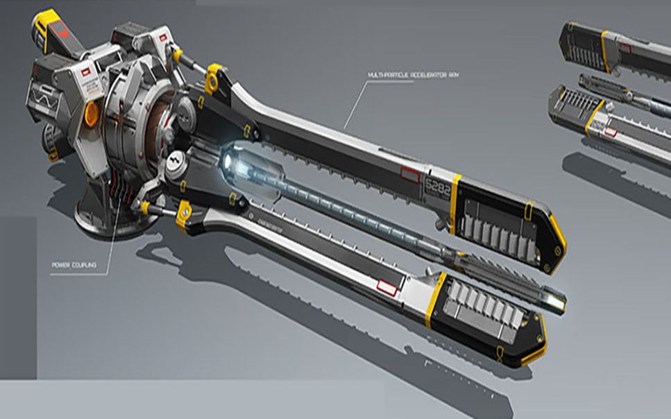 maya制作:硬表面武器电磁炮 模型布线技巧,maya零基础入门建模_哔哩