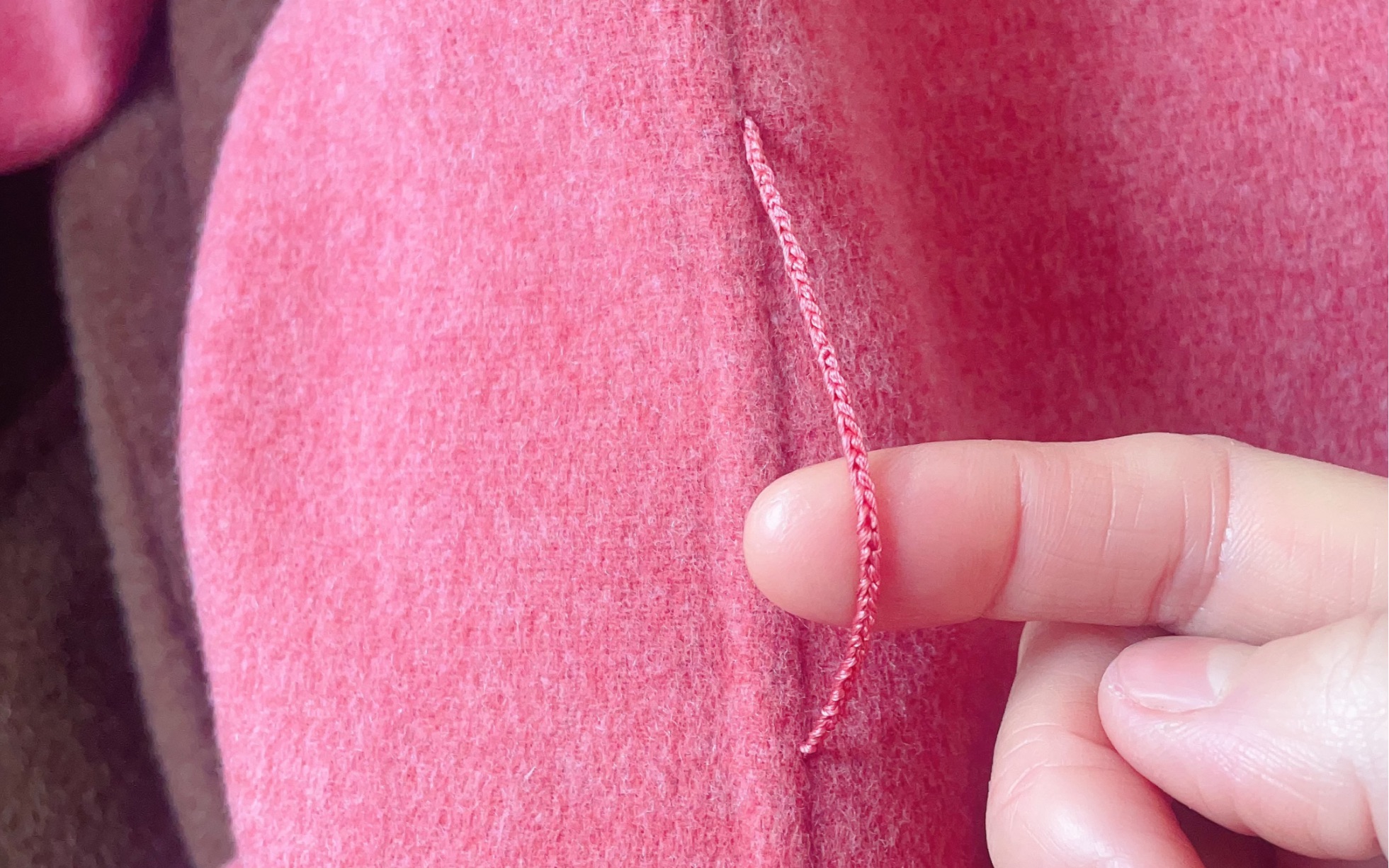 双面羊绒大衣腰袢制作工艺