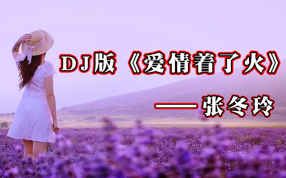 网红dj版《爱情着了火》张冬玲演唱,歌声动听伤感,节奏劲爆,慢摇跳舞