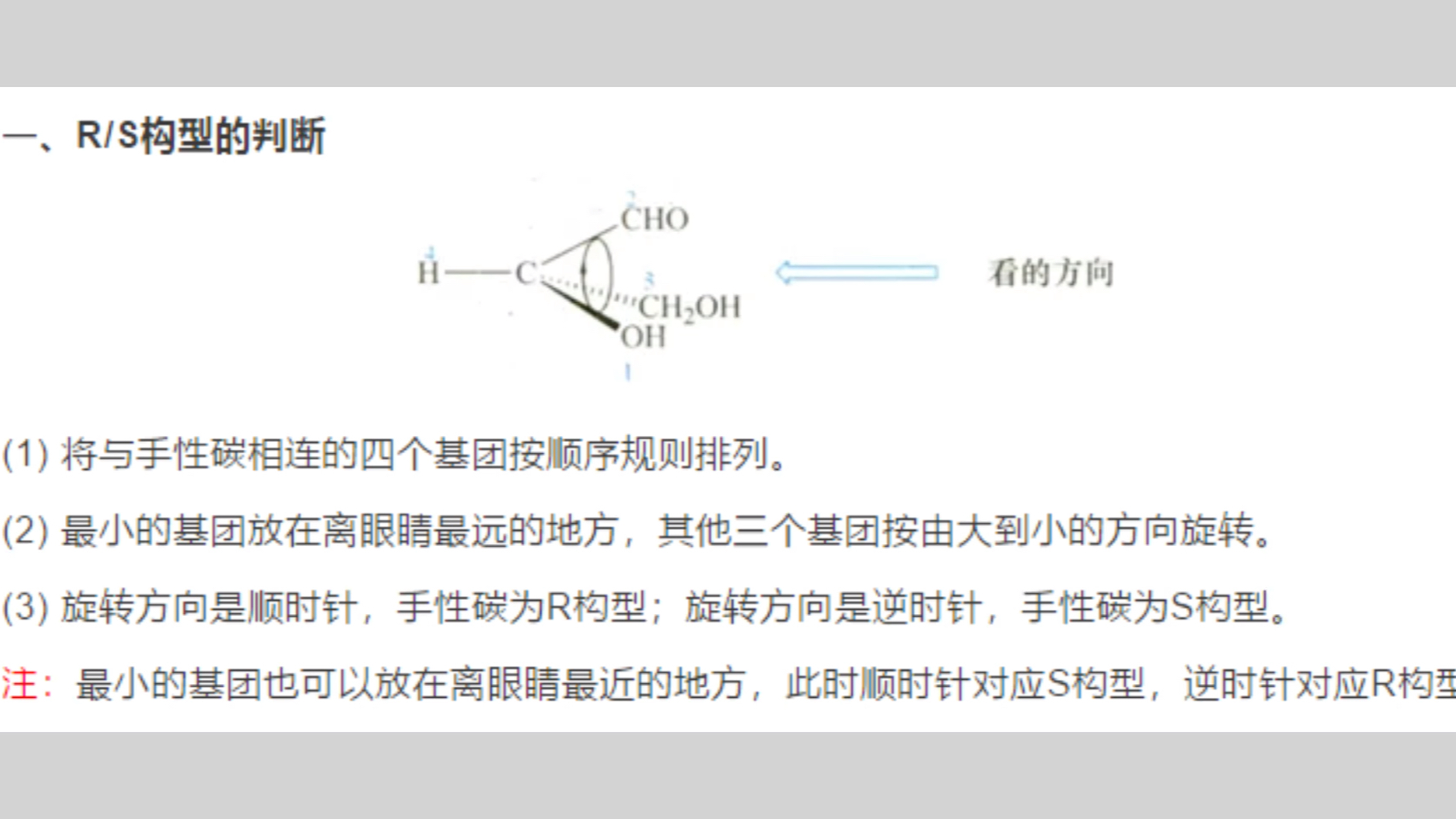 暨南大学药学院考研知识点分享之RS构型判断哔哩哔哩bilibili