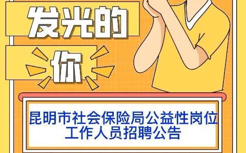 昆明市社会保险局公益性岗位工作人员招聘公告哔哩哔哩bilibili