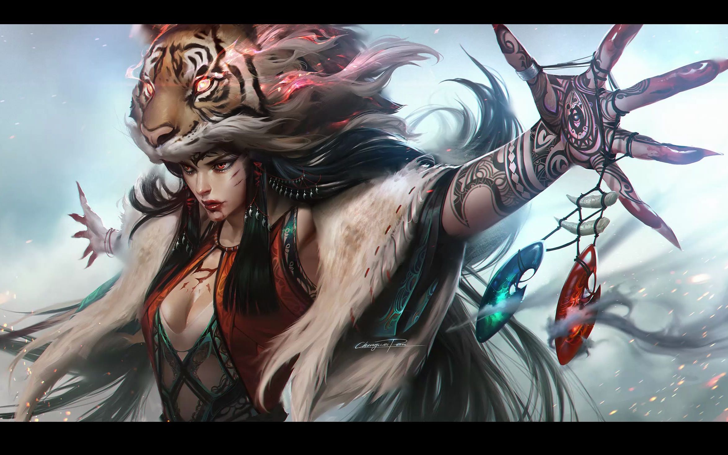 【英雄联盟】拳头首席插画师潘诚伟究竟有多强,看完这些工作之余的摸