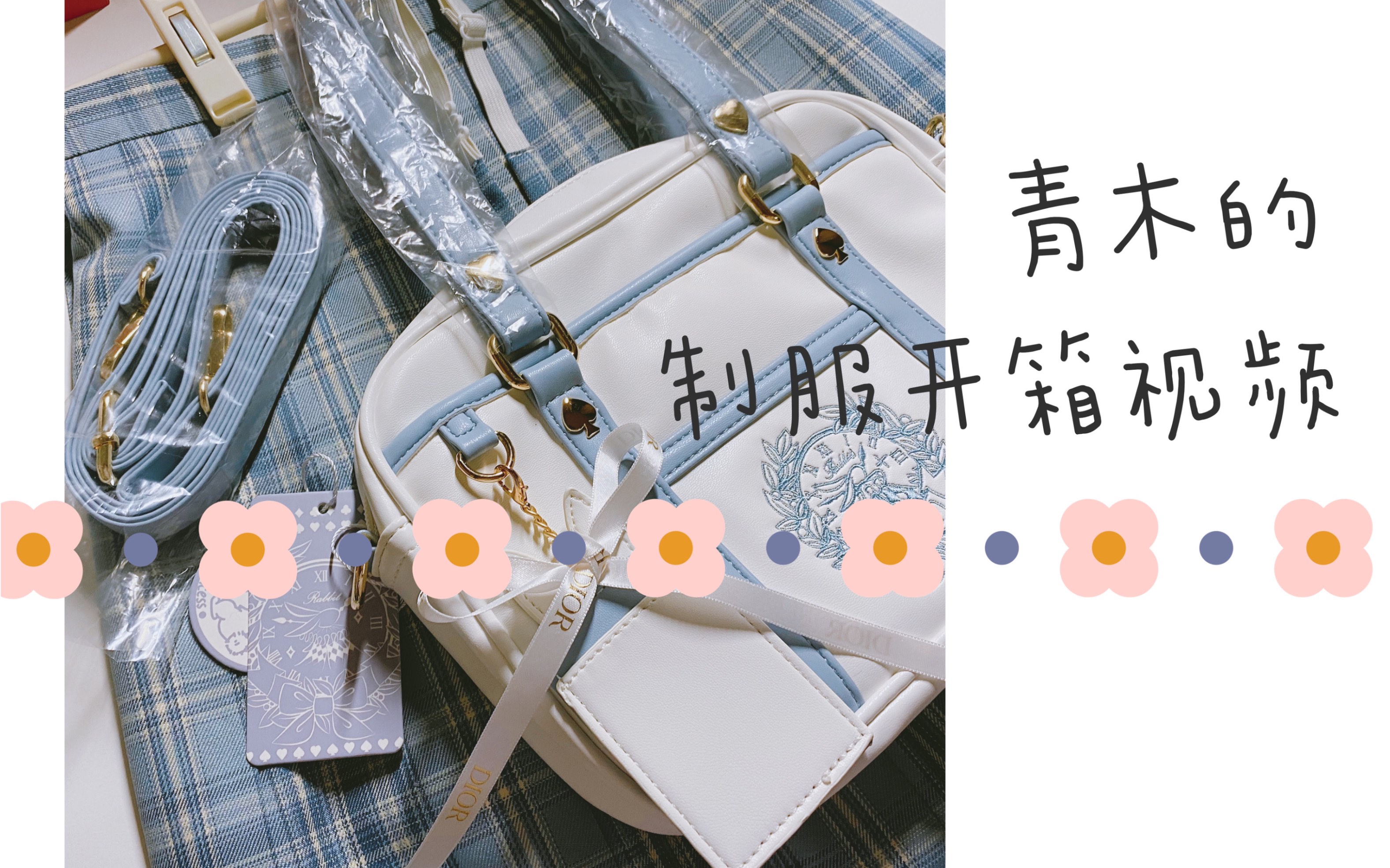 制服开箱兔姬舍白兔先生制服包小号视频里口误说成mini了