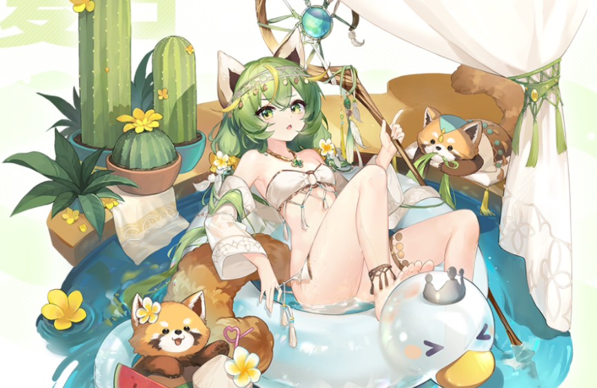 雀魂限定服饰 柚-玩转夏日 动效展示